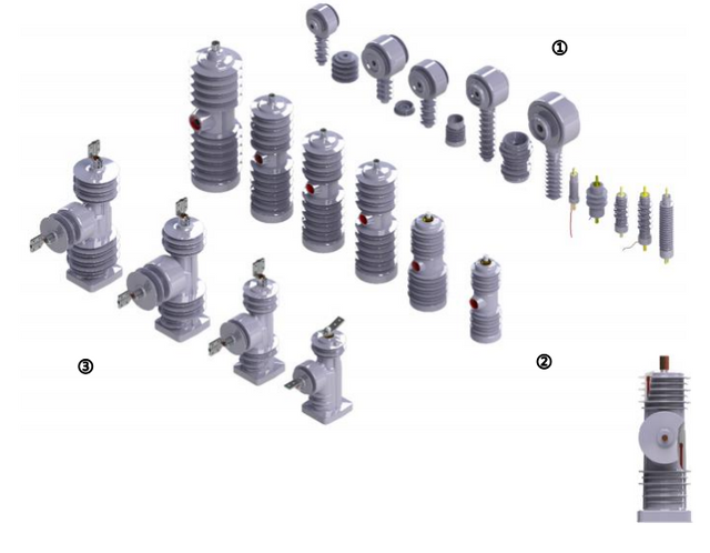 38KV 25KA IEC / ANSI Custom Outdoor MV Recloser for Pole