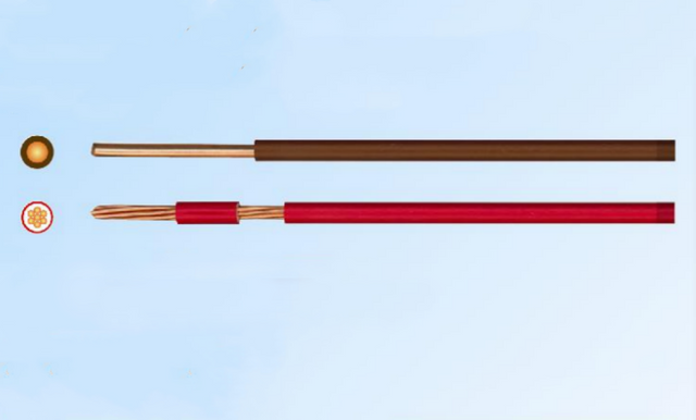 Fil d'alimentation H207Z-U / R sans halogène 450 / 750V avec conducteur de cuivre pour une sécurité améliorée