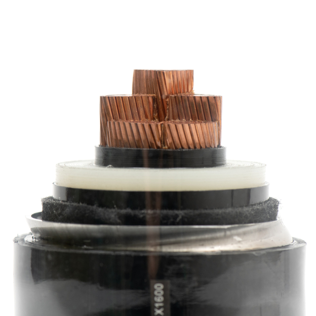 Câble d'alimentation isolé XLPE haute tension avec gaine ondulée en aluminium pour une efficacité de transmission améliorée